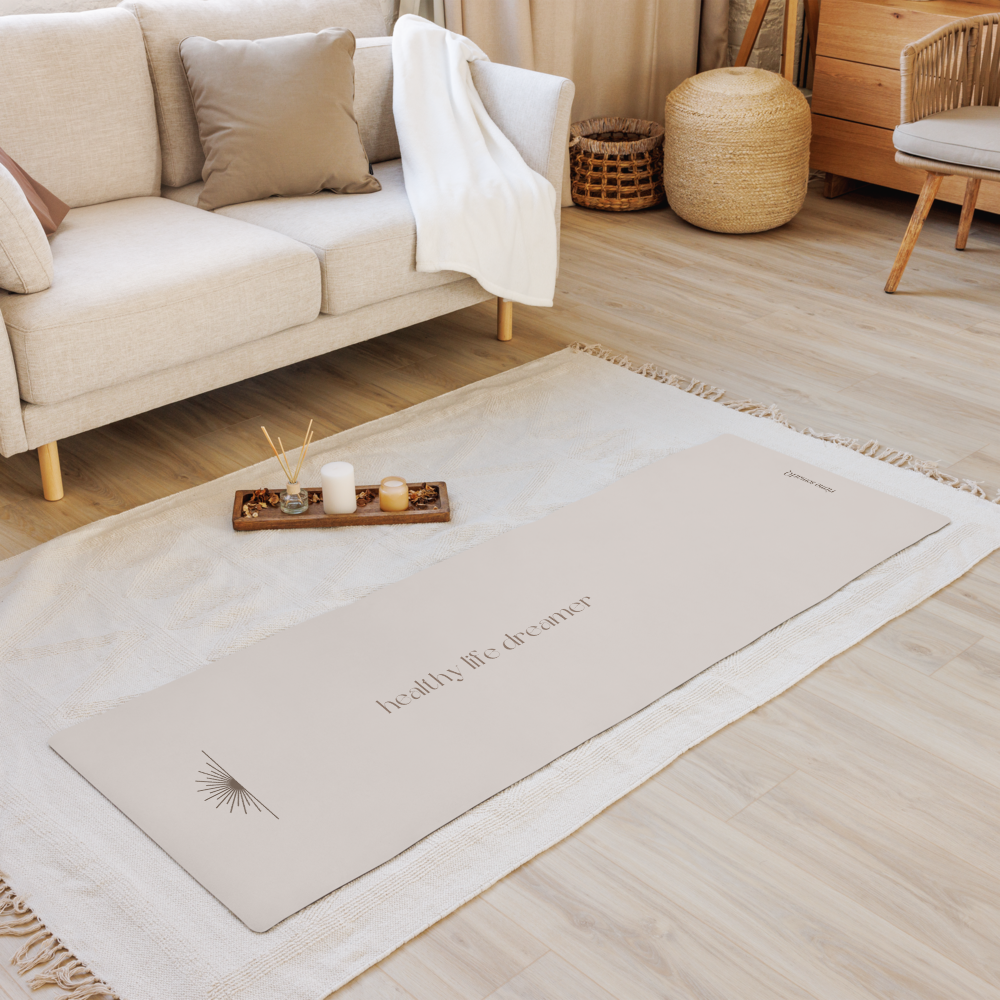 Healthy Life Dreamer with sun Yoga Mat