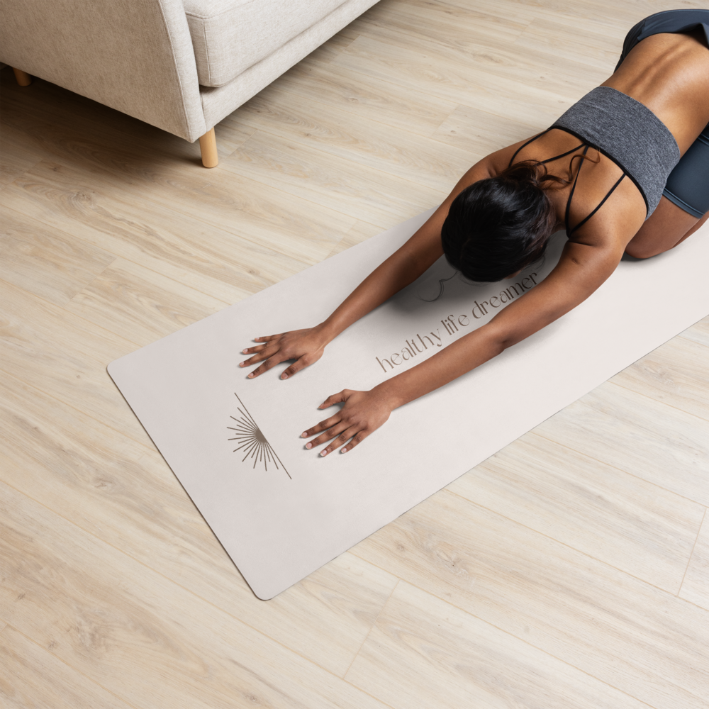 Healthy Life Dreamer with sun Yoga Mat
